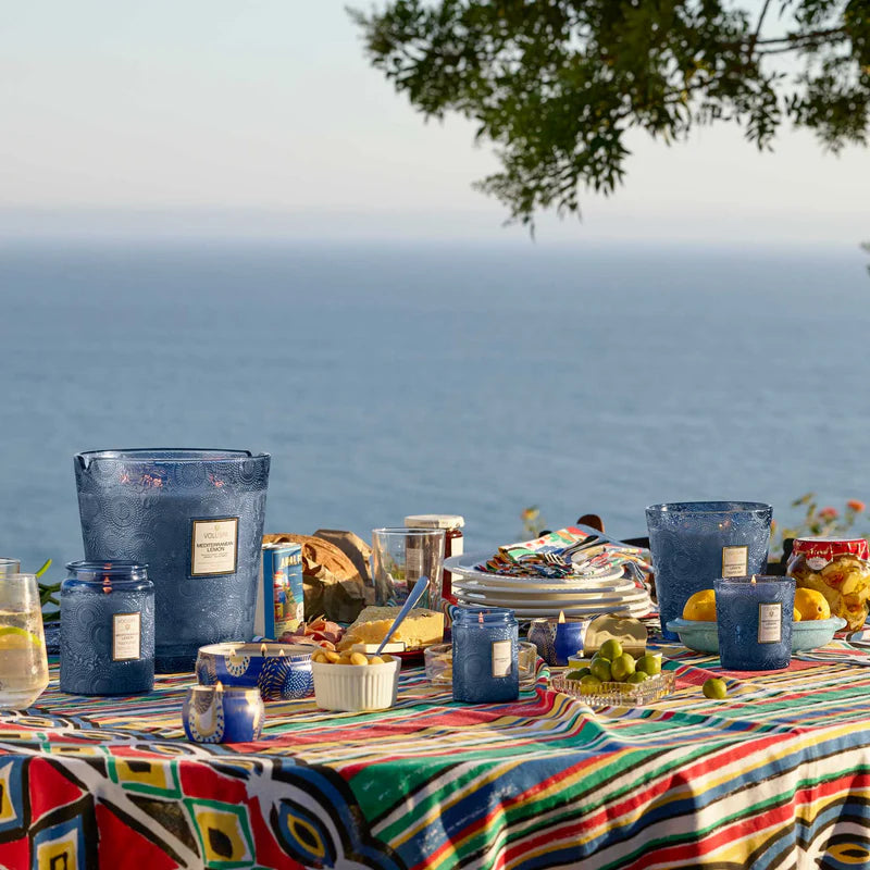 Voluspa - Mediterranean Lemon 3-wick tinnen kaars