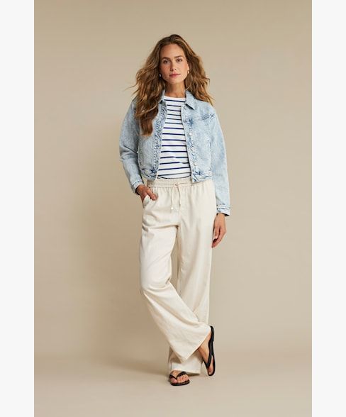 Red Button - Claudette Linen/Visco Mengeling