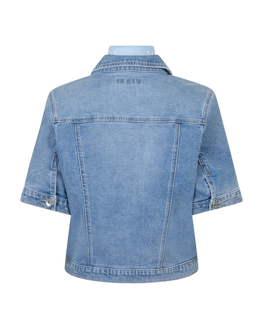 Jeansvestje met korte mouwen & Bandana Jackie 5