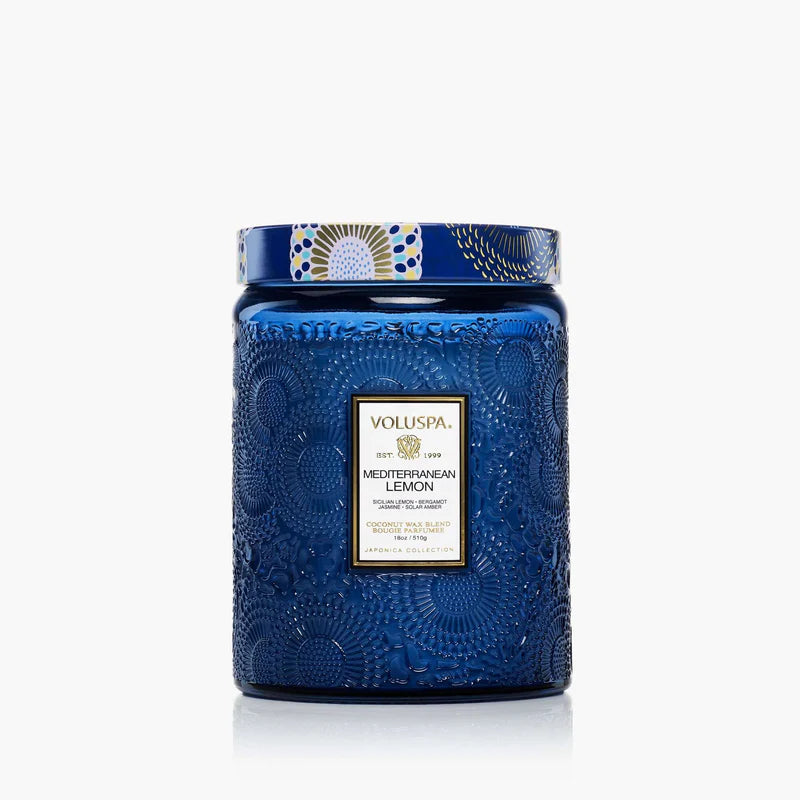 Voluspa - Mediterranean Lemon Large Jar kaars