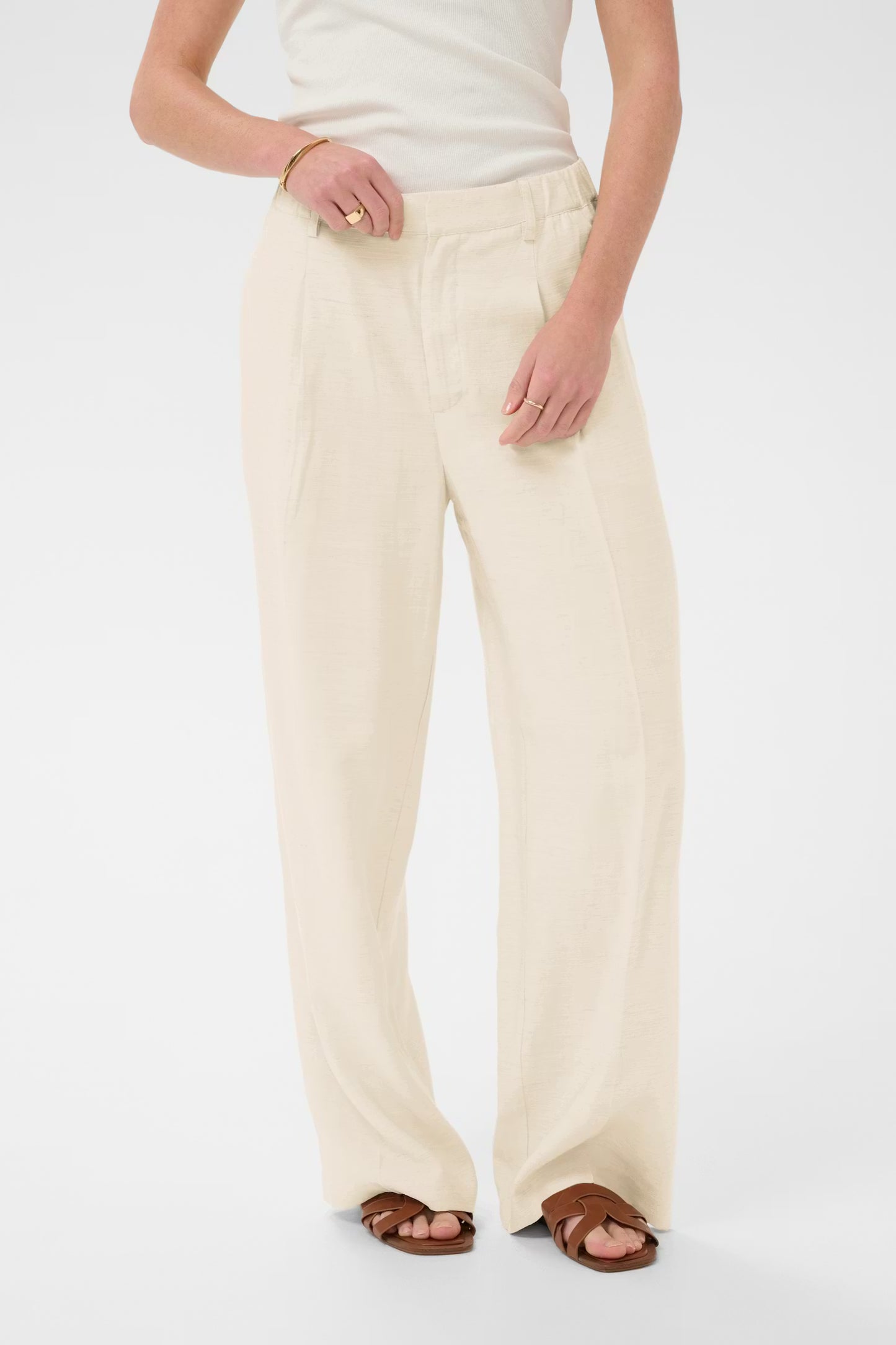 Kaffe - KAannetta wijde broek