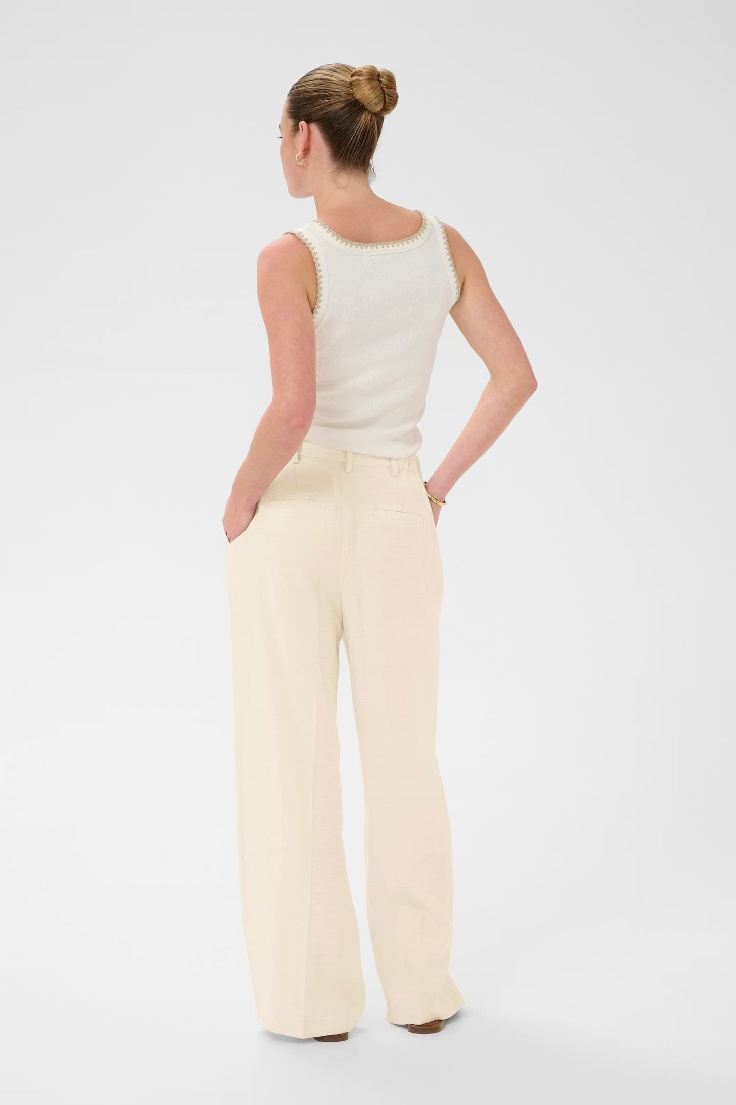 Kaffe - KAannetta wijde broek