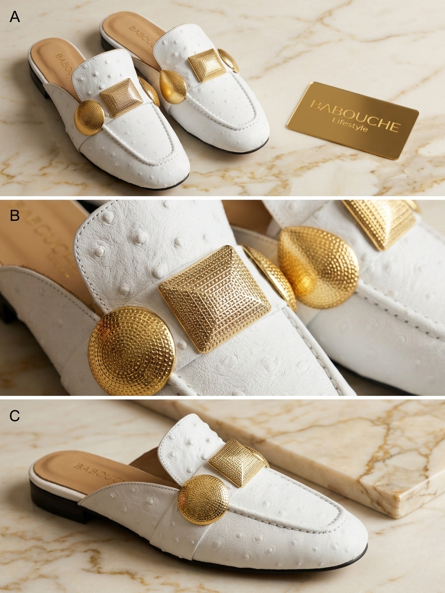 Babouche Lifestyle - Lara | Muiltje White