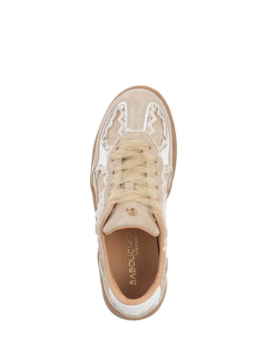 Babouche Lifestyle - Nala | Sneaker Beige/Wit