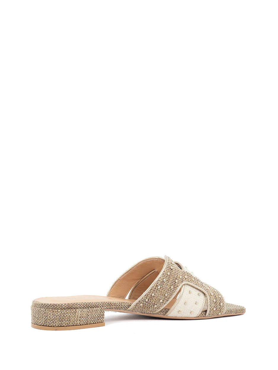 Babouche Lifestyle - Joni | Slipper Goud/Taupe/Beige