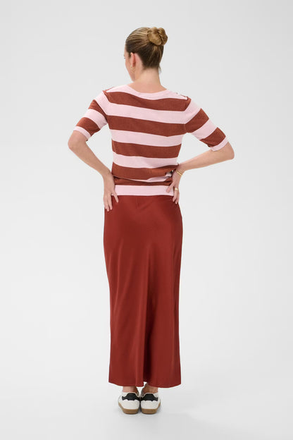 Kaffe - KAregina gestreepte V-hals top