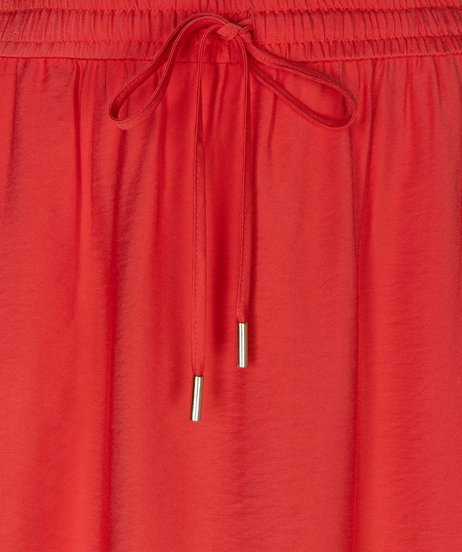 Lange rok met elastische tailleband en slubstof 6