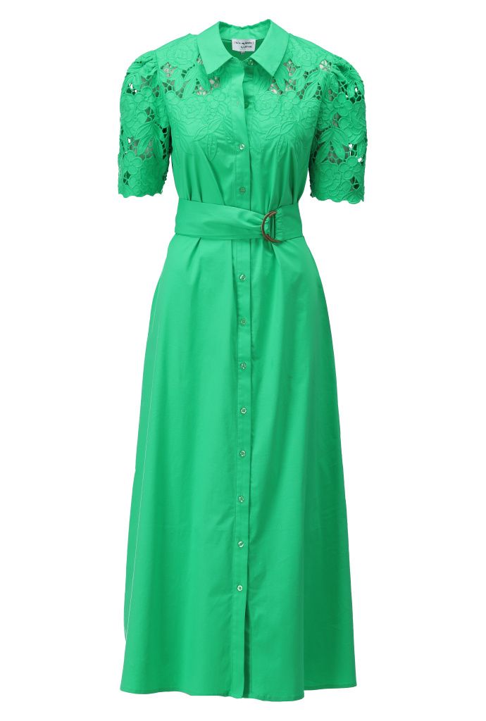 Maxi jurk met kanten details 4