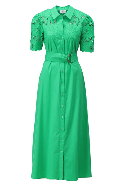 Maxi jurk met kanten details 4