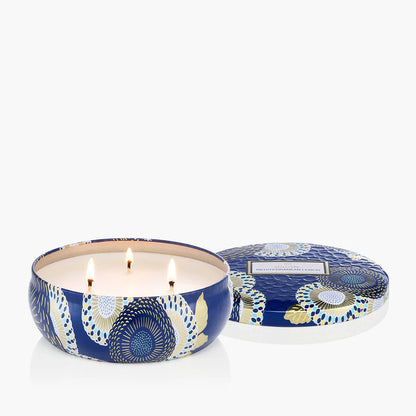 Voluspa - Mediterranean Lemon 3-wick tinnen kaars