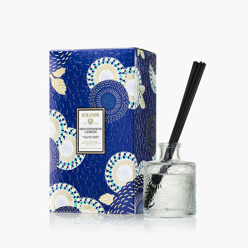 Voluspa - Mediterranean Lemon Large Reed Diffuser