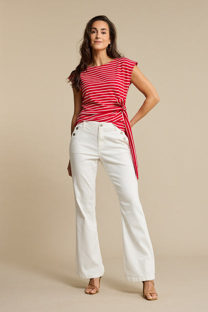 Red Button - Bibette Off-white met Knopen