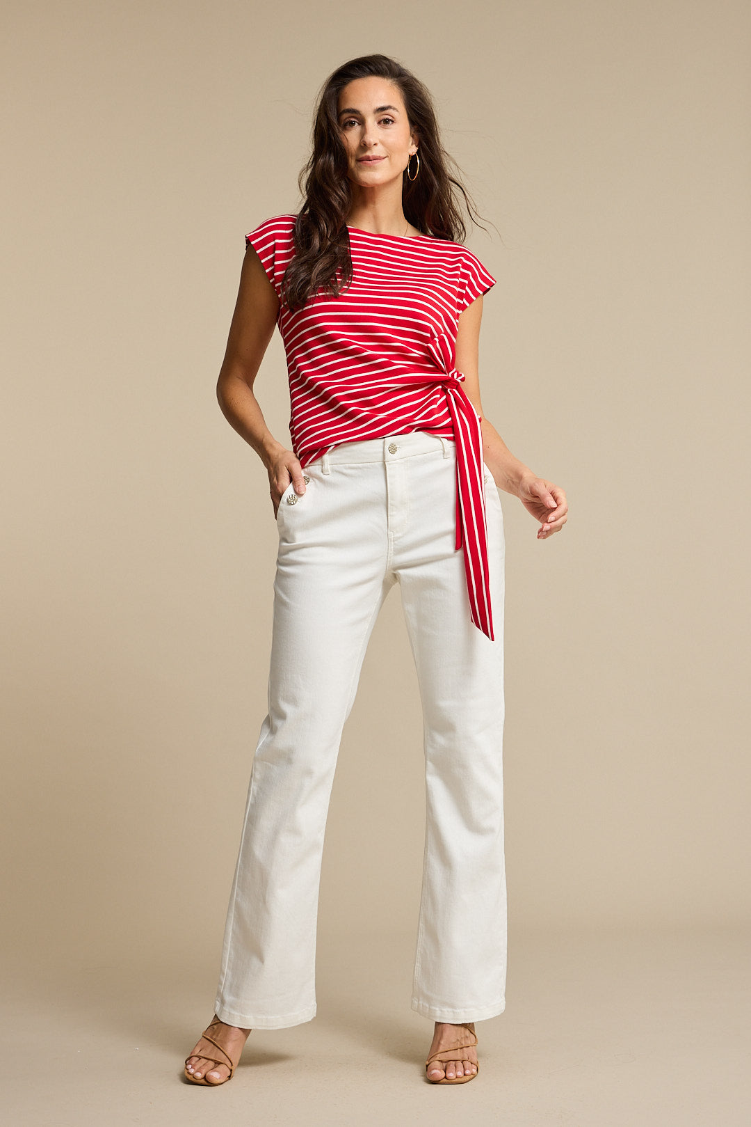 Red Button - Bibette Off-white met Knopen