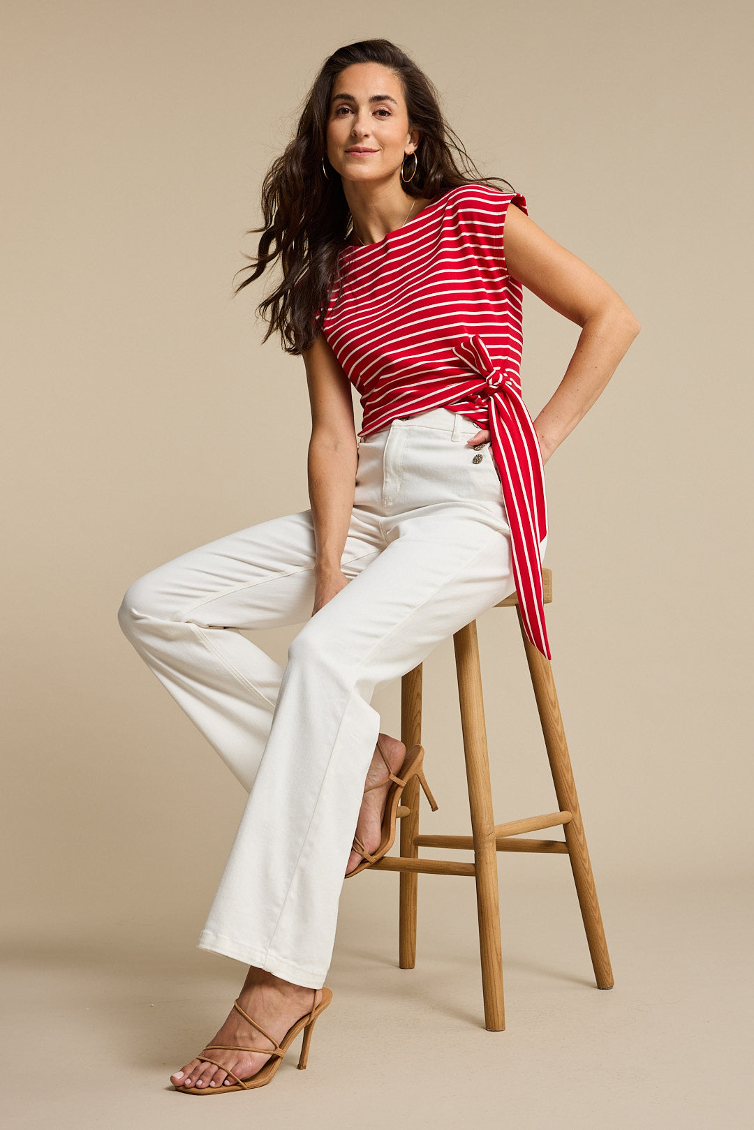 Red Button - Bibette Off-white met Knopen