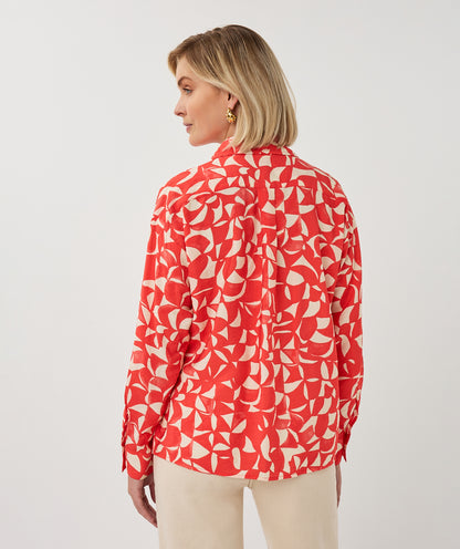 EsQualo - Bloes met Scarlet graphic print