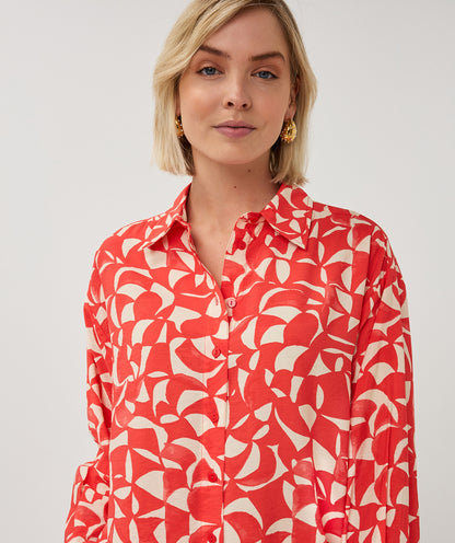 EsQualo - Bloes met Scarlet graphic print