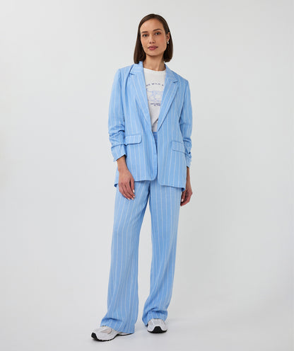 EsQualo - Linnen pinstripe pantalon