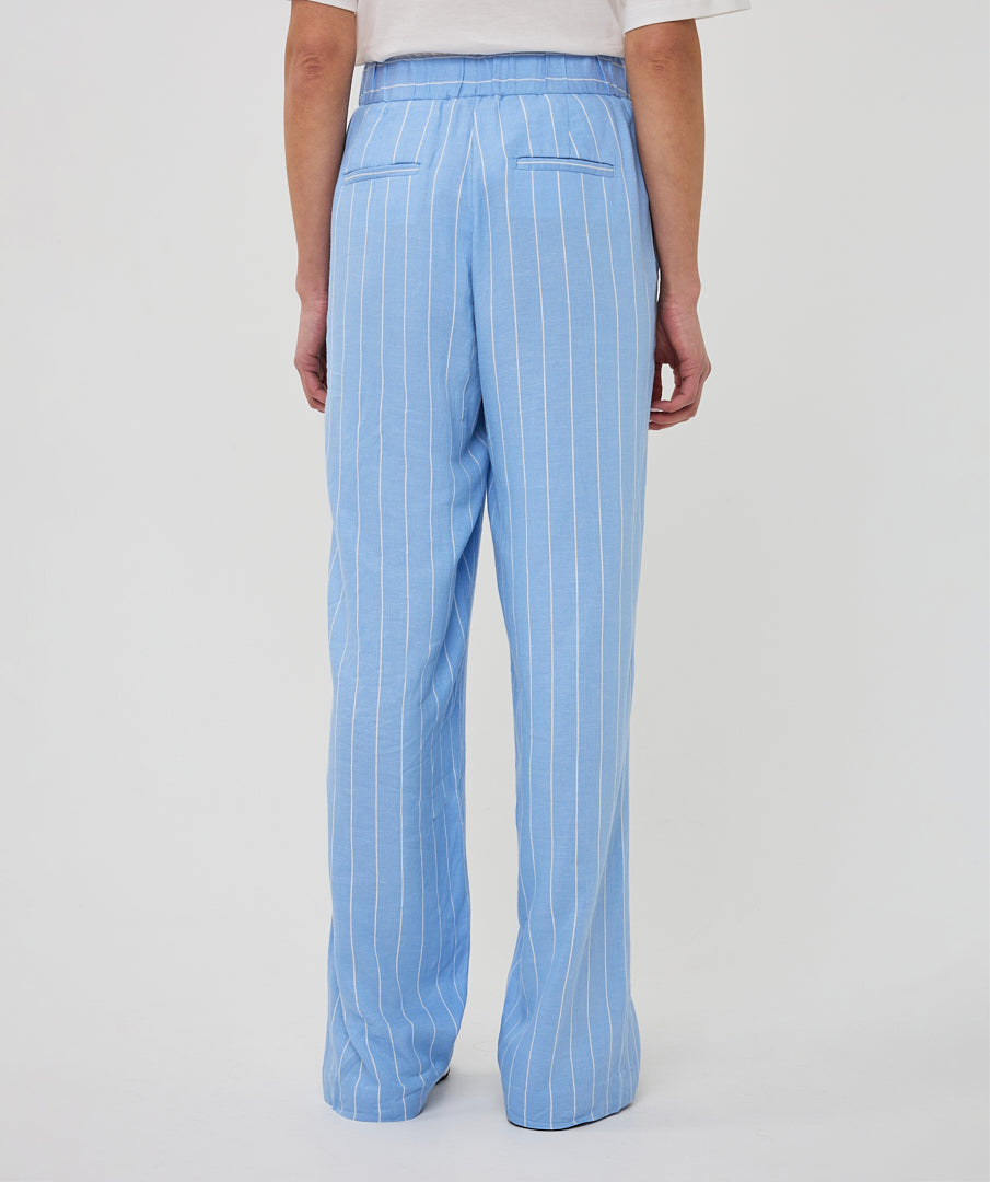 EsQualo - Linnen pinstripe pantalon