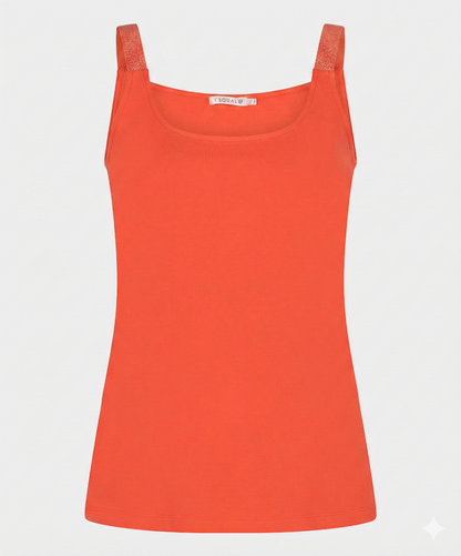 Singlet met lurexbandjes 1