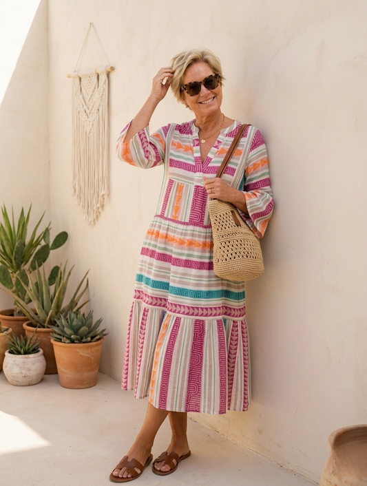OZ - Kleurrijke boho jurk